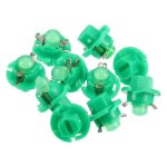 X autohaux 10pcs dc 12v t5 b8. 4d voiture led tableau bord ampoule lumire verte