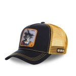 Capslab casquette dragon ball z goku gar�on - trucker - filet rigide - noir gris orange gris - visi�re ...