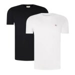 X2 t - shirts blanc / noir homme calvin klein woven label