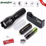 X800 tactical flashlight led zoom torche militaire g700 chargeur de batterie skywolfeye