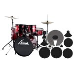 Xdrum rookie 20 studio batterie rouge avec set . . .