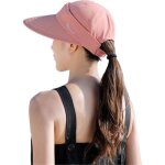 Xjydncg casquette femme anti - uv r�glablegrande visi�reprotection solaire pour plage et v�lo - rose ...