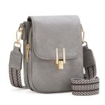Xjydncg sac bandouli�re femme grand capacit� - cundf05 - gris