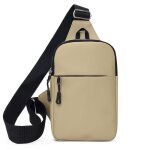 Xjydncg sacoche homme bandouliere sac de poitrine - homme femme - tissu oxford - kaki