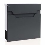 Xpotool bo�te aux lettres murale ou sur pied design et porte - journaux v61 verrouillable gris anthracite ...