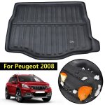 Tapis de coffre - xukey - peugeot 2008 - imperm�able - r�sistant aux produits chimiques - noir