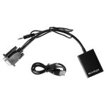 Convertisseur vga vers hdmi - xuyan - cble adaptateur numrique hd 1080p - vido audio ligne signal ...