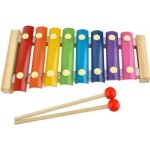 Xylophone en bois jouet d�veil musical pour enfant 8 cl�s tons + 2 maillets
