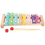 Xylophone en bois - petit poisson - 8 notes - certificat de scurit - jouet ducatif - multicolore