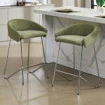 Ya - home tabouret de bar lot de 2 tabouret haut cuisine avec repose - pied en m�tal chaise bar pour ...