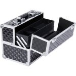 Yaheetech bo�te coffret maquillage noir beaut� mallette vernis ongles bijoux cosm�tique 34. 7 x 22. 2 ...