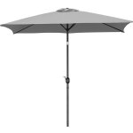 Yaheetech parasol rectangulaire 3 m inclinable avec manivelle parasol de jardin pour 4 - 6 personnes ...