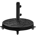 Yaheetech pied de parasol 21 kg pour ext�rieur base de parasol lourde avec roulettes auto - lest�e style ...