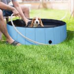 Yaheetech piscine pour chien pliable - m 100 x 30 cm - baignoire baignade portable bain animal ext�rieur ...