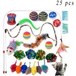 Yangbaga kit jouets pour chats multicolor� jouet chat plume jouet souris cadeau no�l pour chat chaton ...
