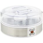 Homcom - yaourtire - plastique - 24x24x13cm - blanc