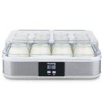 Yaourti�re hkoenig - ely120 - capacit� 12 pots en verre de 160ml + 1 pot � fromage blanc (12l) - programmable ...