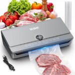 Yashe 80kpa machine sous vide alimentaire avec couvercle magn�tique rangement de rouleau int�gr� 1 rouleau ...