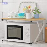 Yec - support pour micro - ondes - meuble etagere - jaune de noix Yec - support pour micro - ondes - meuble etagere - jaune de noix