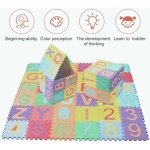 Ygongmyl lot de 36 tapis puzzle tapis de sol pour l?�veil de b�b� - alphabets et chiffres - eva multicolores ...