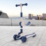 Ygongmyl trottinette enfant de 2 � 10 ans pliable hauteur r�glable 3 roues lumineuses si�ge confortable ...