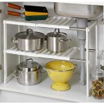 Yipeema 2 niveaux tagre sous vier extensible - longueur rglable 38 - 70 cm - peu encombrante pour ...