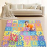 Yipeema. 36pcs tapis de jeu 3 - en - 1 pour bb - alphabets + chiffres + animaux - puzzle tapis mousse ...