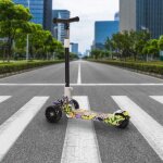 Yipeema trottinette enfant 3 roues pliable - hauteur r�glable - roues clignotantes � led - charge max ...