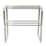 Yis 2 niveaux support de four � micro - ondes extensible en m�tal �tag�re de cuisine multifonction �conomiseur ...