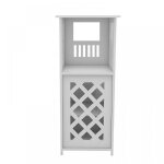 Yiyi. armoire de salle de bain � une porte en pp blanc 24 * 22 * 55cm.