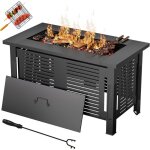 Yodolla brasero ext�rieur 3 en 1 - table � feu multifonction - chauffage barbecue avec grille - pour ...
