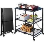 Yodolla desserte plancha exterieur - pliable � 3 niveaux avec roulettes ? chariot de repas pour jardin ...
