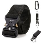 Yolistar ceinture tactique pour homme rglable style militaire robuste en nylon 3. 8 cm avec boucle en ...