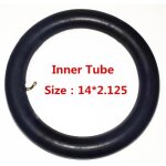 Chambre à air - type inner tube - 14x2. 125 - valve dangle plié - compatible scooters électriques Chambre à air - type inner tube - 14x2. 125 - valve dangle plié - compatible scooters électriques