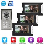 Yosoo sonnette dinterphone appartement 3 unités avec portier vidéo filaire système dentrée dinterphone ... Yosoo sonnette dinterphone appartement 3 unités avec portier vidéo filaire système dentrée dinterphone ...