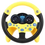 Yosoo volant simul jouet ducatif de simulation de conduite volant simul pour petit enfant jaune(jaune ...