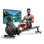 Yosuda rameur magn�tique 16 niveaux - silencieux avec app & �cran lcd capacit� 160 kg cardio rangement ...
