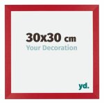 Your decoration - 30x30 cm - cadres photo en mdf avec verre plexiglas - rouge - mura.