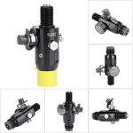 Yulinshop r�gulateur de r�servoir dair paintball 5 - 8 - 18unf filet� entr�e pression 3000psi en sortie ...