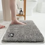 Yuning tapis de bain tapis de douche microfibre doux lavable en machine tapis de sol salle de bain moelleux ... Yuning tapis de bain tapis de douche microfibre doux lavable en machine tapis de sol salle de bain moelleux ...