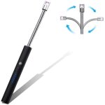 Ywlgrx allume - feu lectrique  arc usb briquets rechargeables sans flamme avec 360  ant au cou flexible ...