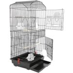 Volire pour oiseaux - yyis - grande volire - 92cm - 4 mangeoires - 3 perchoirs