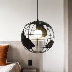 Zaku rétro suspension luminaire plafonnier abat - jour design globe cage en métal lustre vintage pour ... Zaku rétro suspension luminaire plafonnier abat - jour design globe cage en métal lustre vintage pour ...