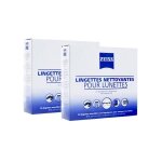 Zeiss lingettes nettoyantes pour lunettes lot de 2 x 30 lingettes Zeiss lingettes nettoyantes pour lunettes lot de 2 x 30 lingettes