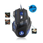 Zelotes souris gamer souris de jeu souris gaming filaire led optique 5500 dpi gaming mouse usb de haute ...