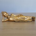 Statue bouddha couch dore - atmosphre zen - magnifique figurine porte - bonheur - ide cadeau toute ...