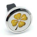 Zenar�me diffuseur pour voiture tr�fle clipar�me - diffuseur parfum et huile essentielle - acier inox ...