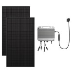 Zendure solarflow 800 - micro - onduleur hybride intelligent 1200w mppt avec panneau solaire bi - facial ...