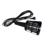 Baladeuse plastique filaire 60w e27 sans ampoule 5m - noir - zenitech