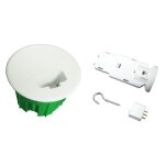 Zenitehc kit dcl : boite point de centre murs pleins � 65mm avec fiche douille e27 et crochet